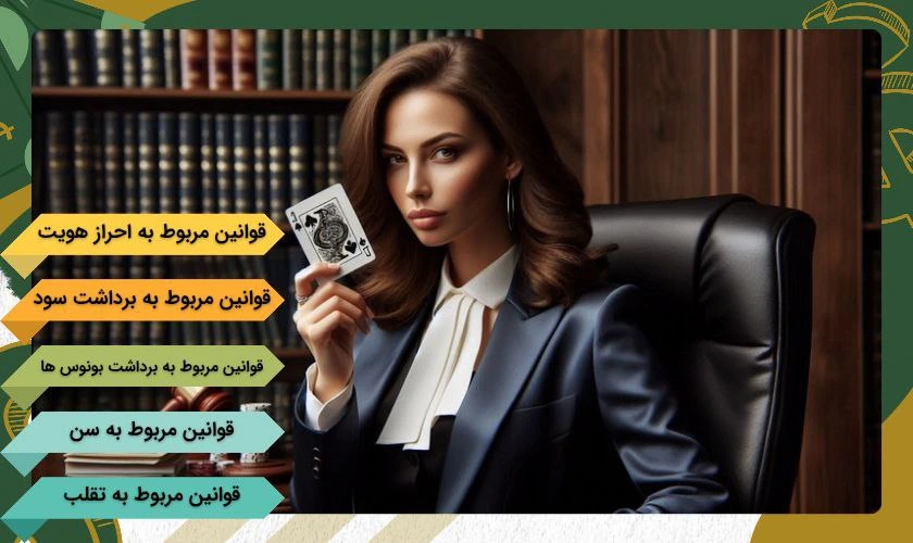 قوانین و مقررات سایت های شرط بندی پوکر